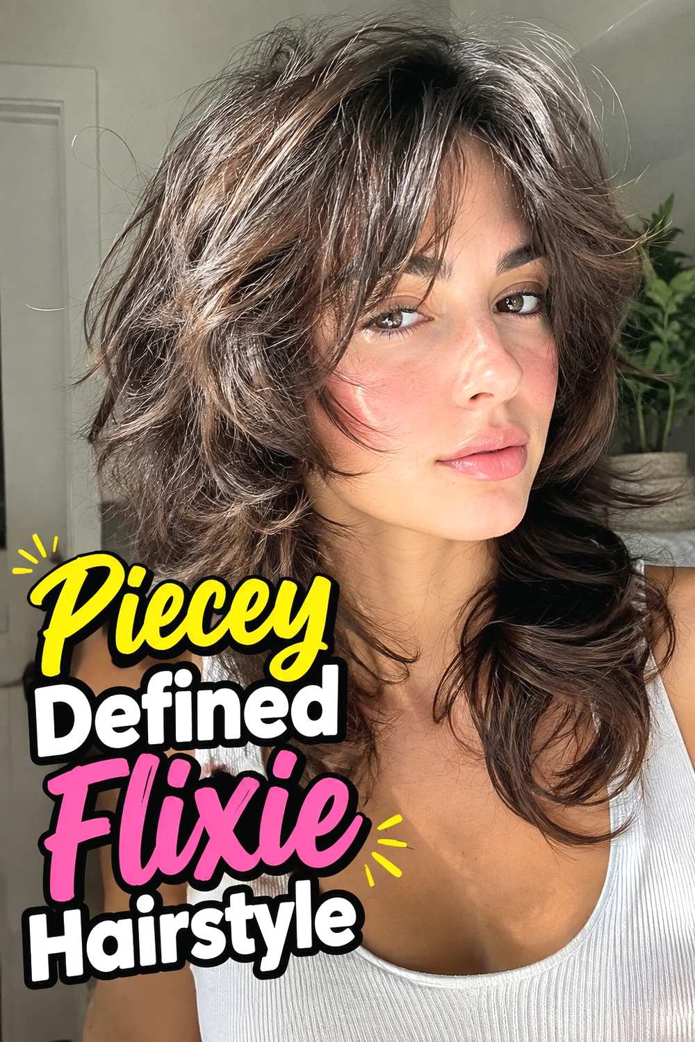 13. Piecey Defined Flixie Hairstyle