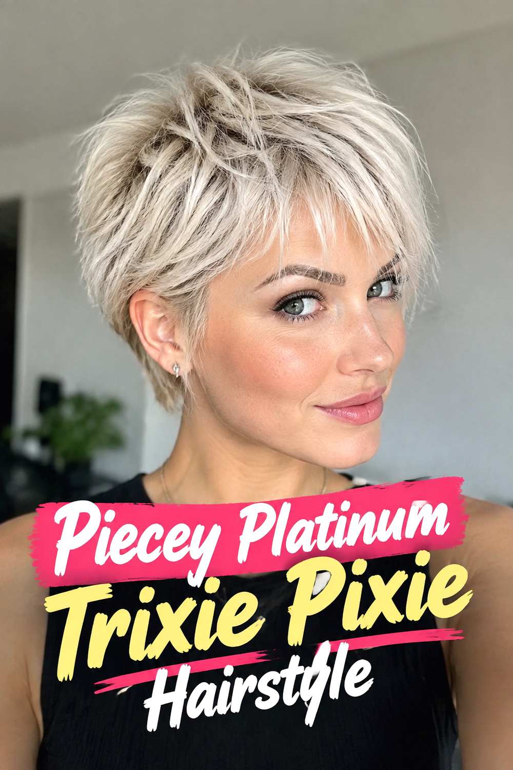 Piecey Platinum Trixie Pixie Hairstyle