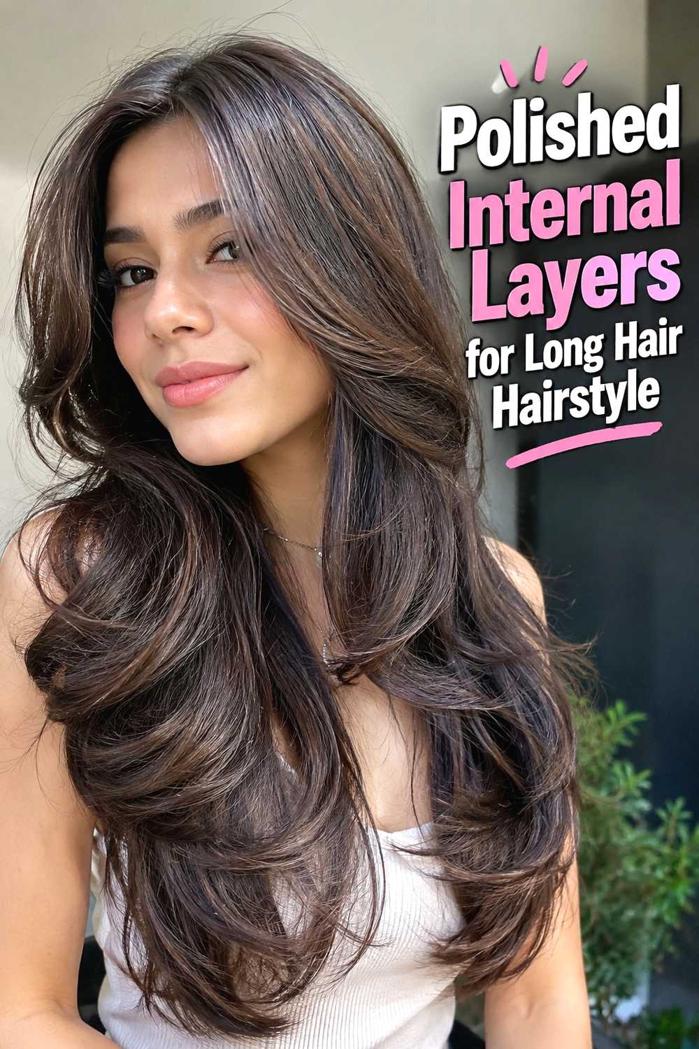 18. Polished Internal Layers For Long Hair Hairstyle