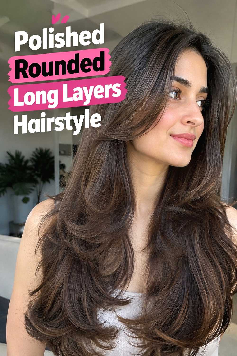 14. Polished Rounded Long Layers Hairstyle
