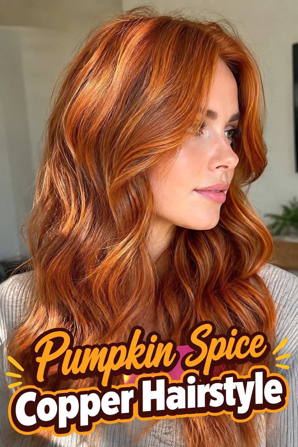 10. Pumpkin Spice Copper Hairstyle