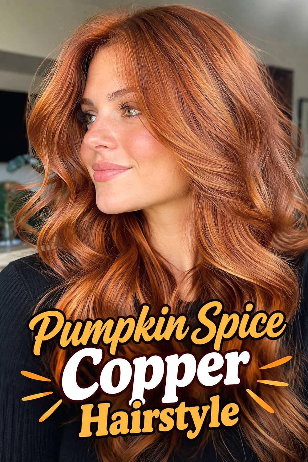 Pumpkin Spice Copper Hairstyle