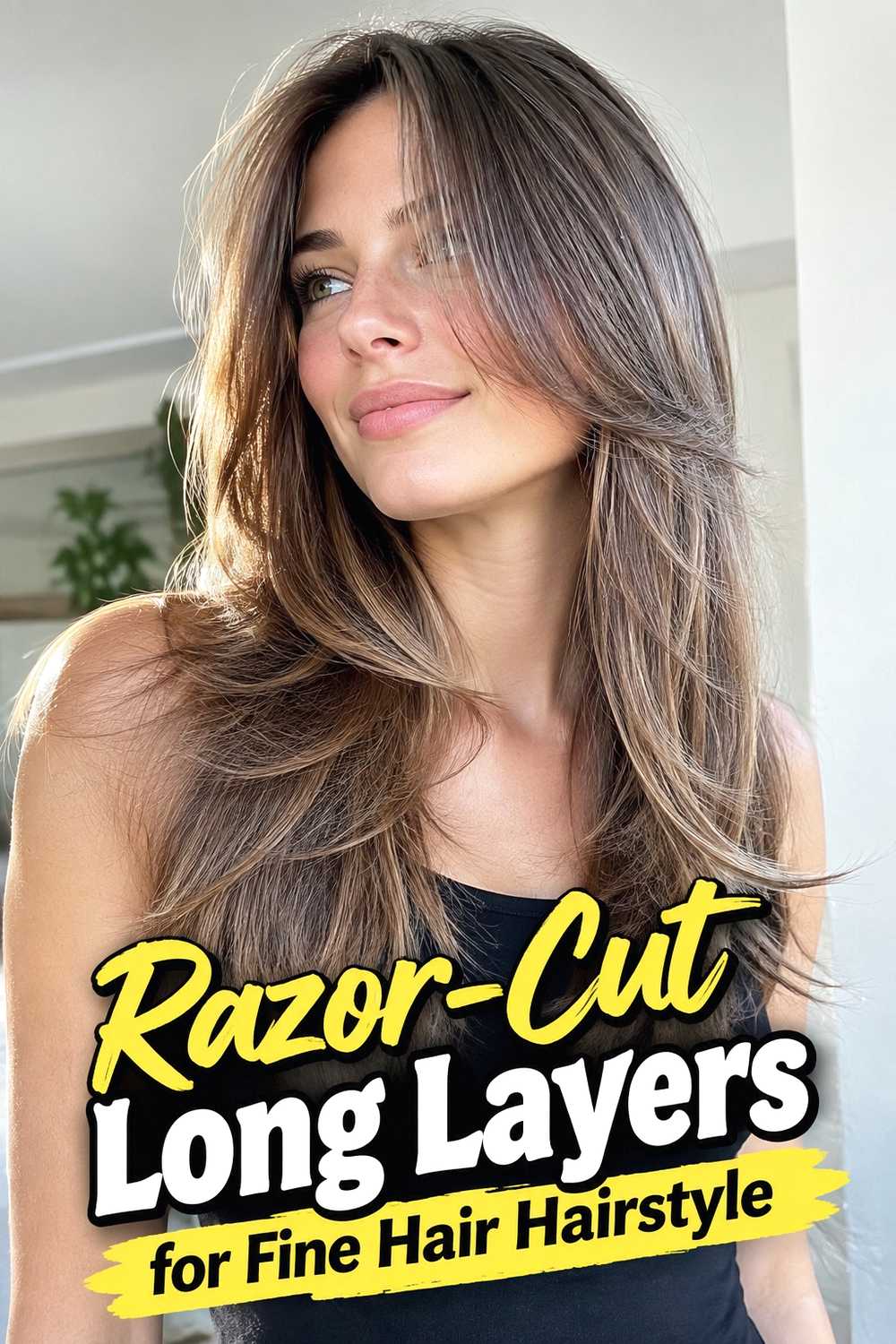 12. Razor Cut Long Layers For Fine Hair Hairstyle