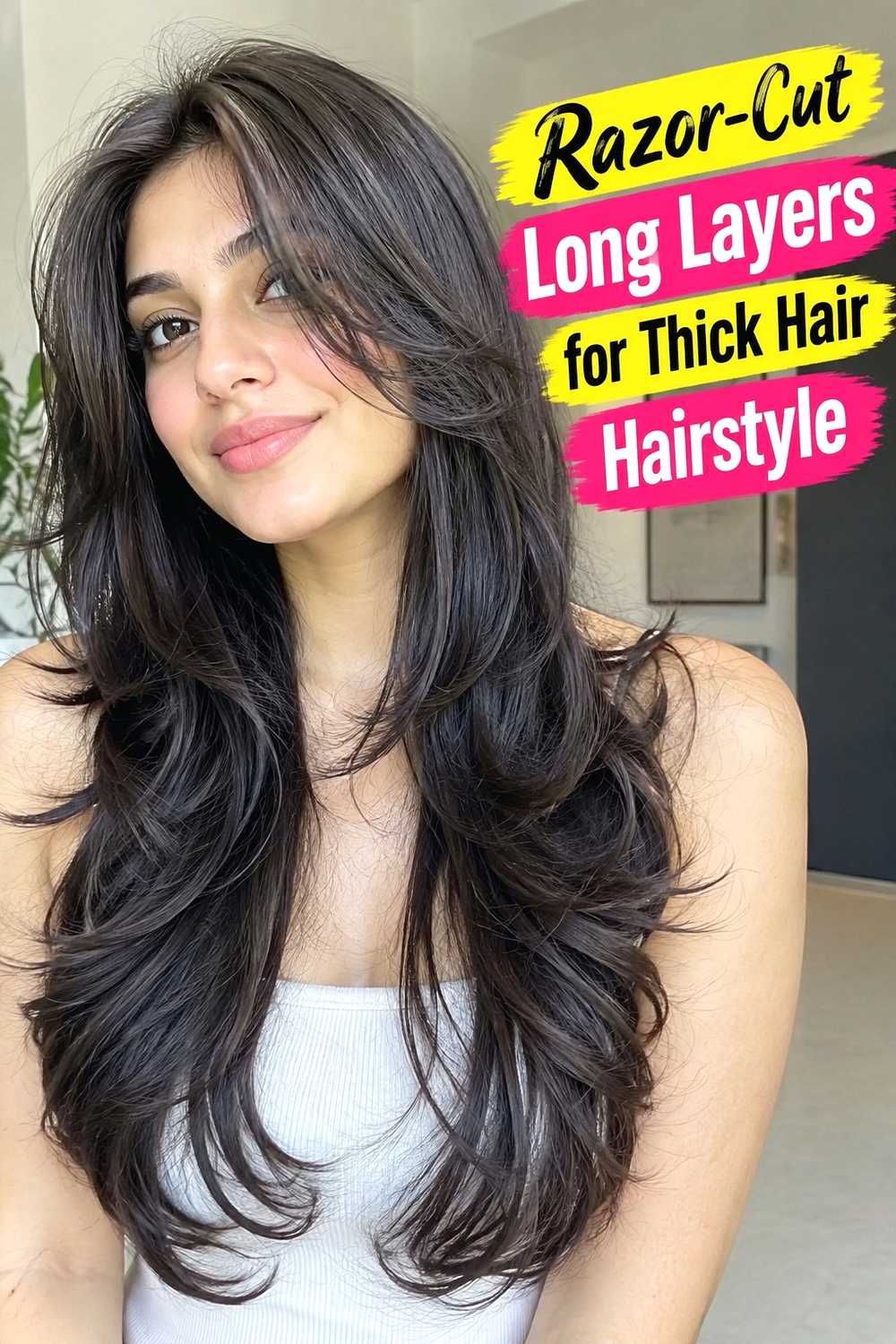 11. Razor Cut Long Layers For Thick Hair Hairstyle