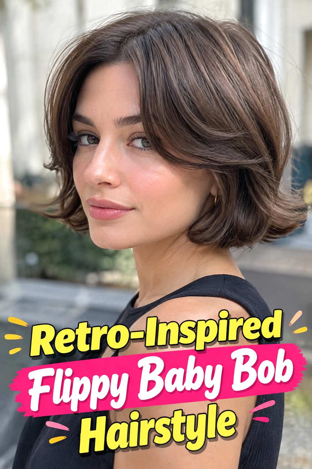 Retro-Inspired Flippy Baby Bob Hairstyle