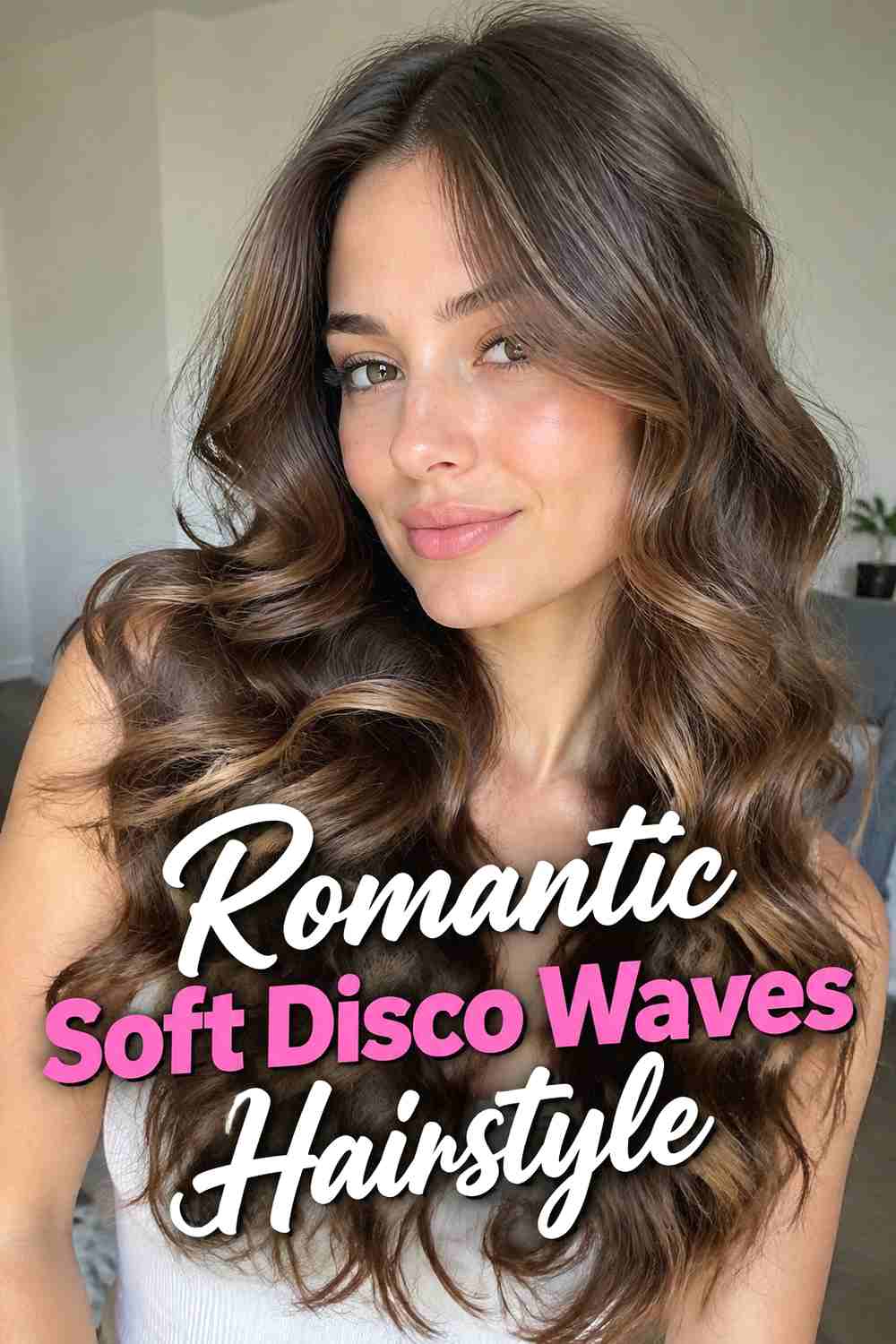 15. Romantic Soft Disco Waves Hairstyle