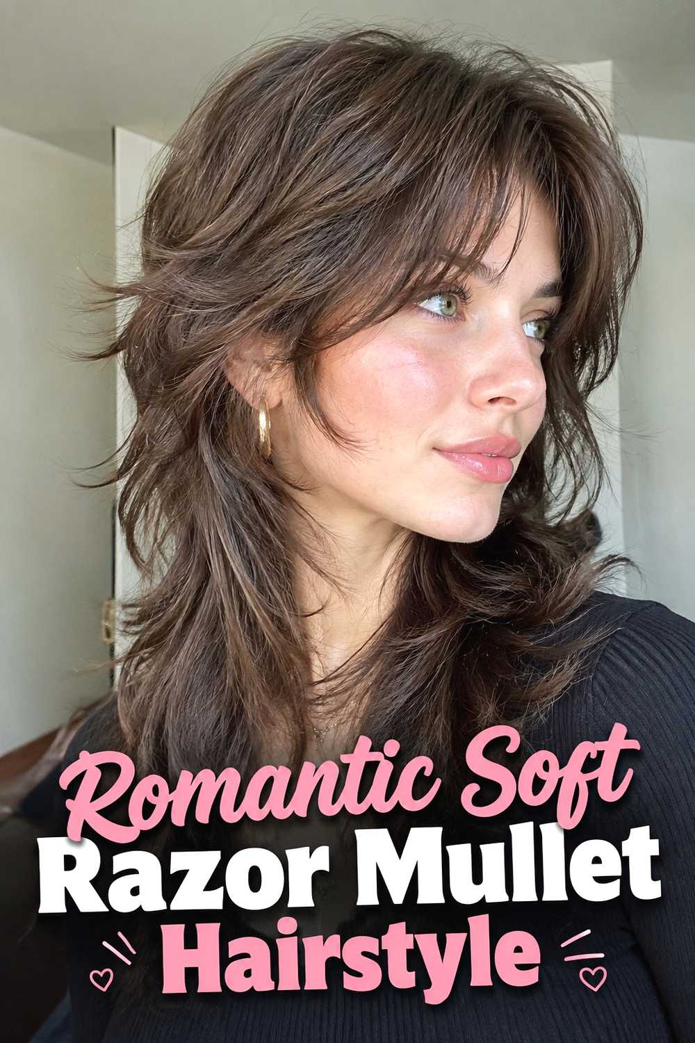 20. Romantic Soft Razor Mullet Hairstyle