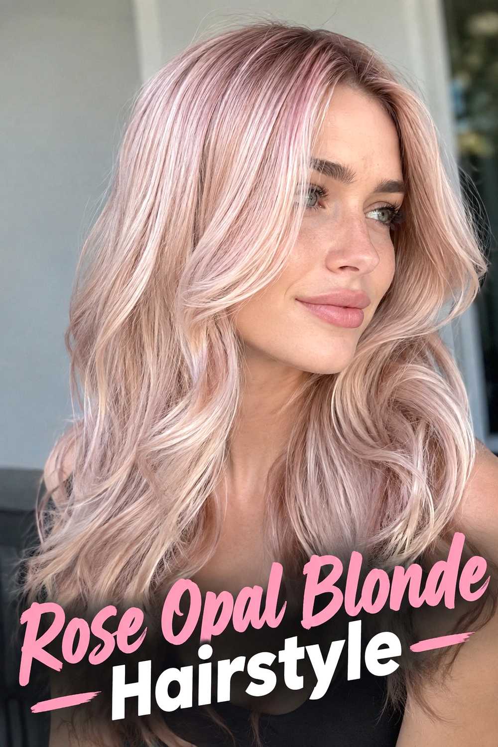 5. Rose Opal Blonde Hairstyle