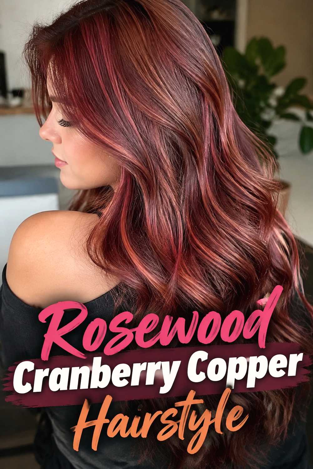 11. Rosewood Cranberry Copper Hairstyle