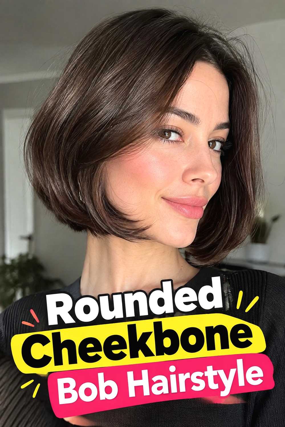 11. Rounded Cheekbone Bob Hairstyle