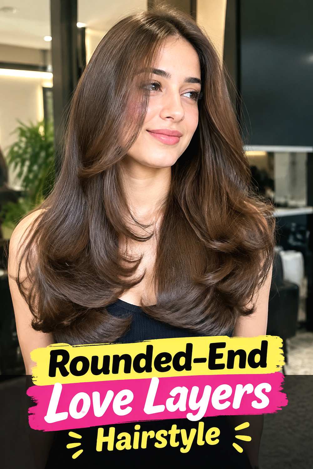 Rounded-End Love Layers Hairstyle