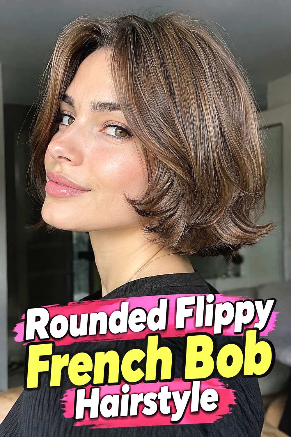 13. Rounded Flippy French Bob Hairstyle