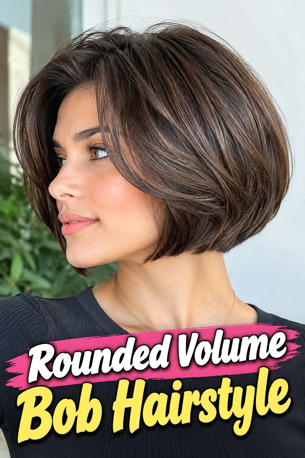 Rounded Volume Bob Hairstyle
