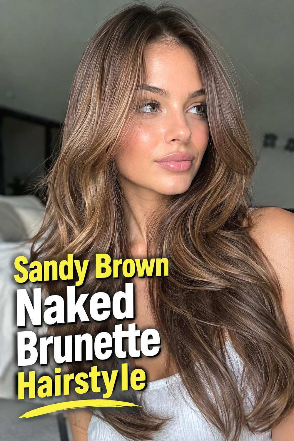12. Sandy Brown Naked Brunette Hairstyle