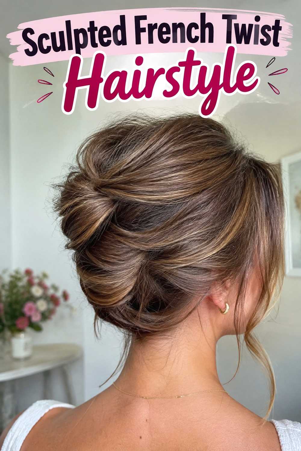 5. Sculpted French Twist Hairstyle