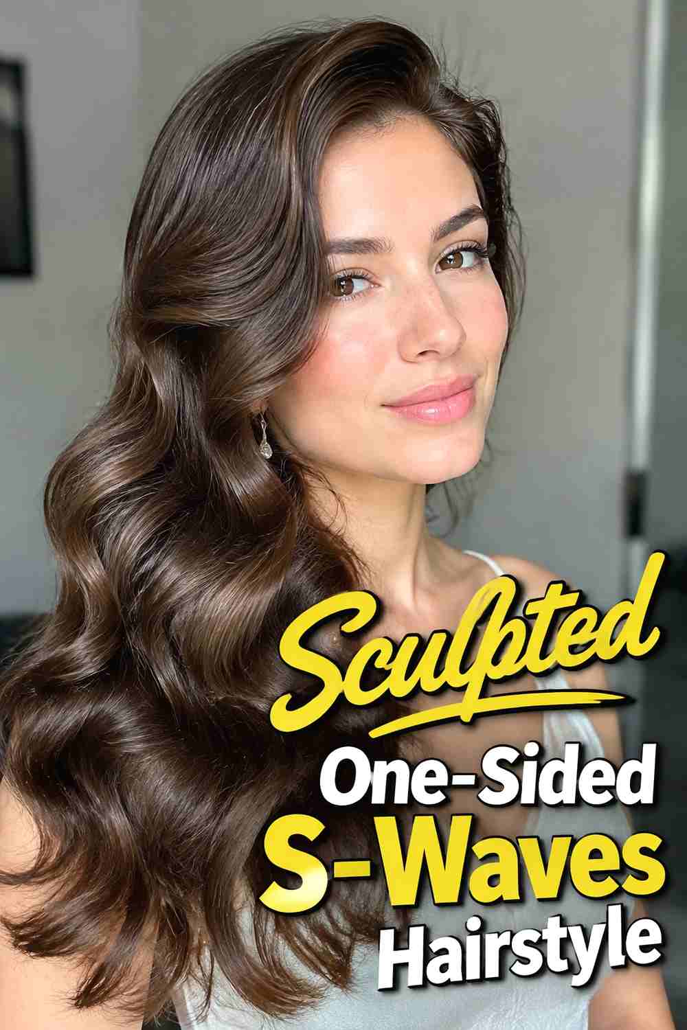 12. Sculpted One Sided S Waves Hairstyle