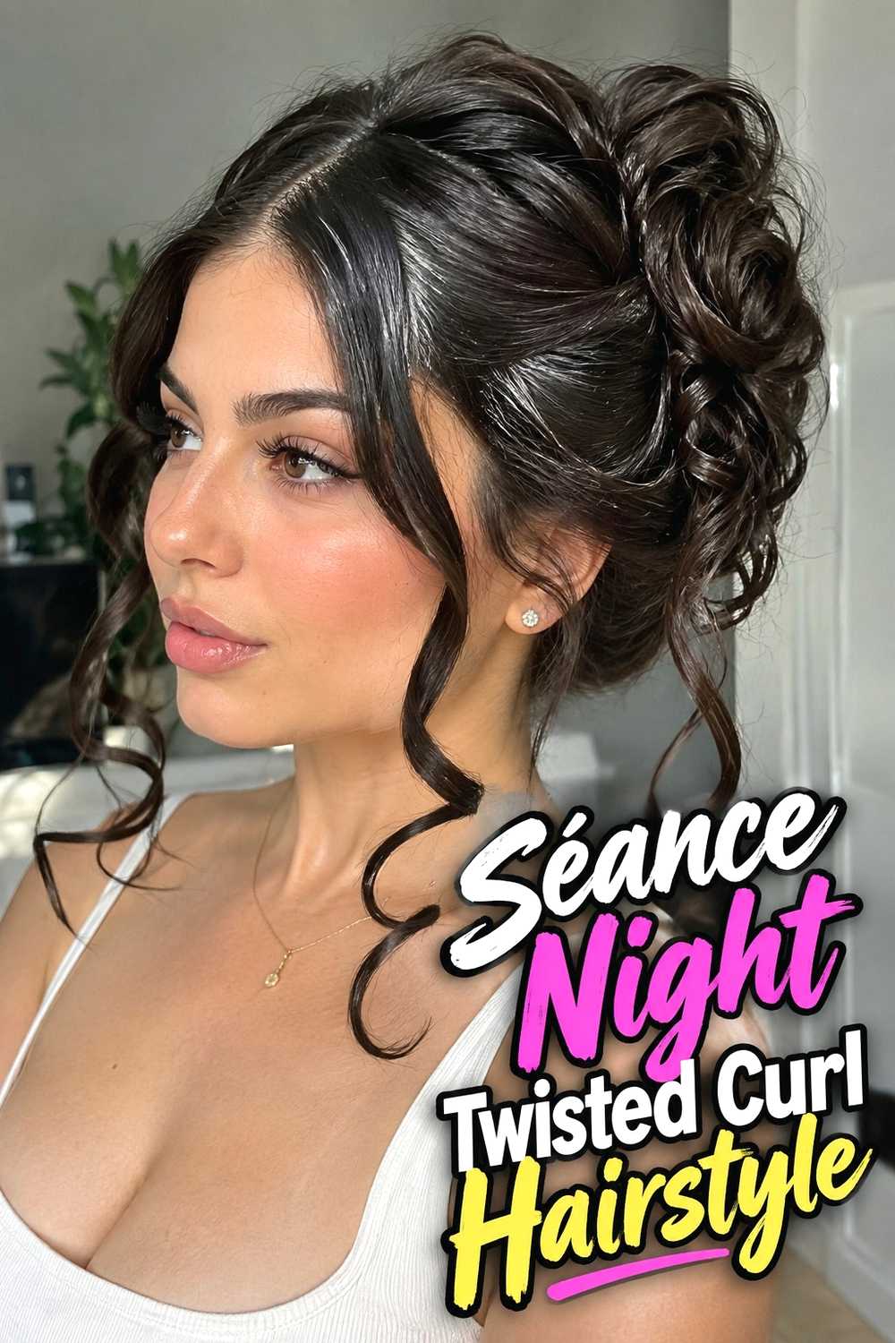 14. Seance Night Twisted Curl Hairstyle