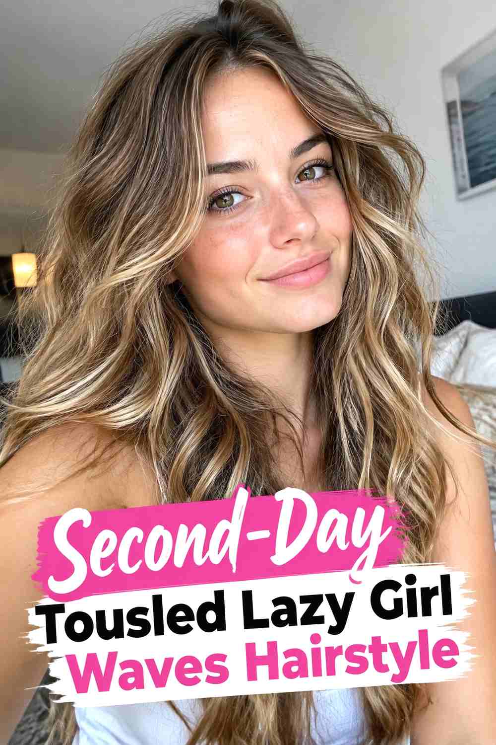 5. Second Day Tousled Lazy Girl Waves Hairstyle