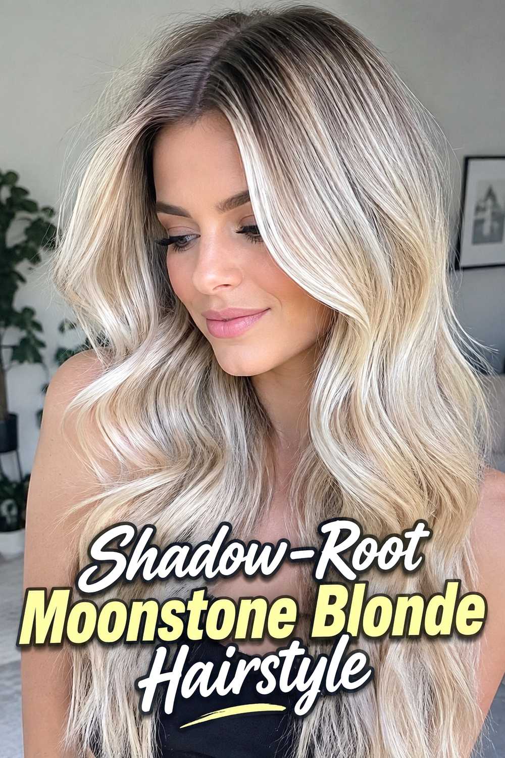 13. Shadow Root Moonstone Blonde Hairstyle