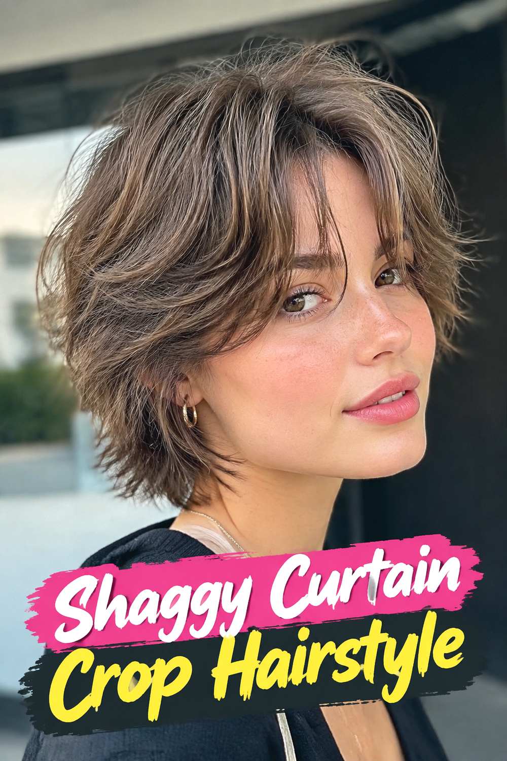 Shaggy Curtain Crop Hairstyle