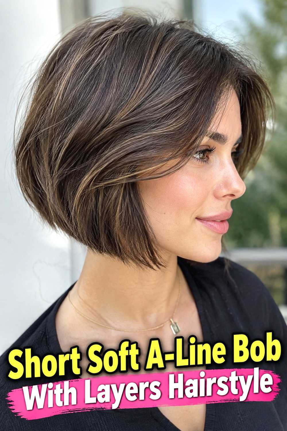 7. Short Soft A Line Bob With Layers Hairstyle