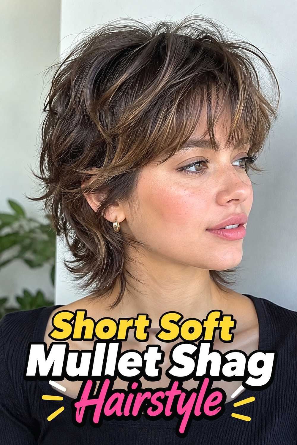 8. Short Soft Mullet Shag Hairstyle