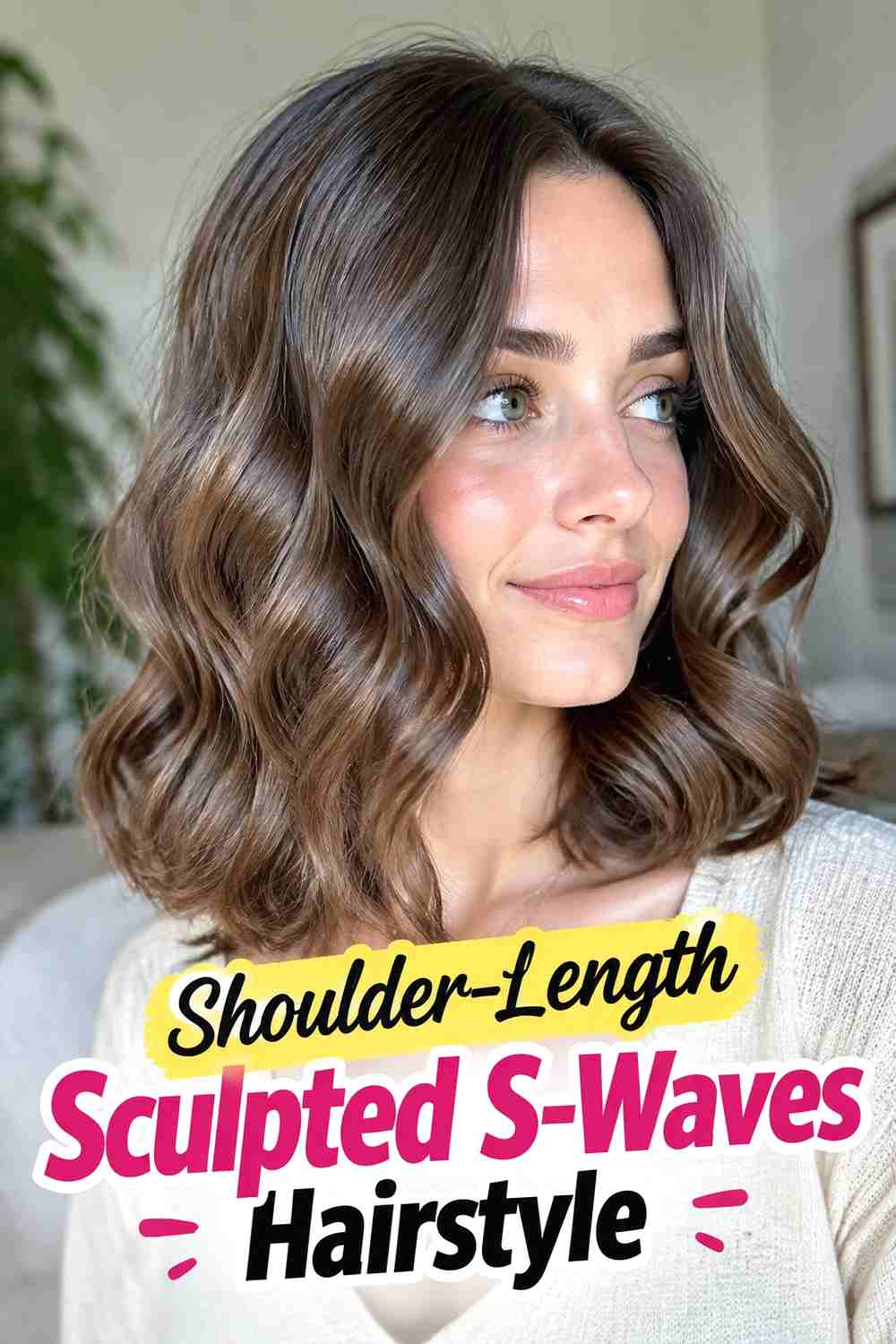 5. Shoulder Length Sculpted S Waves Hairstyle