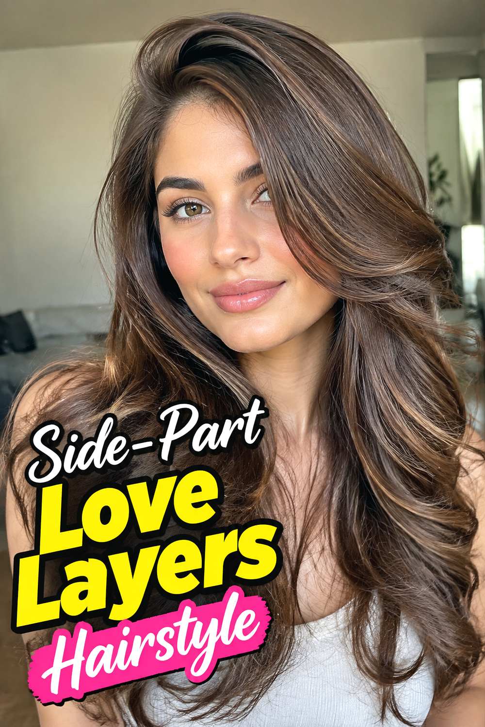 Side-Part Love Layers Hairstyle