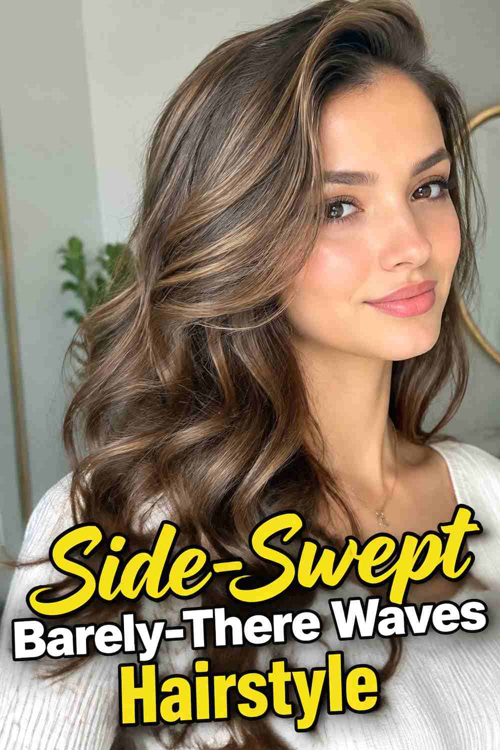 16. Side Swept Barely There Waves Hairstyle