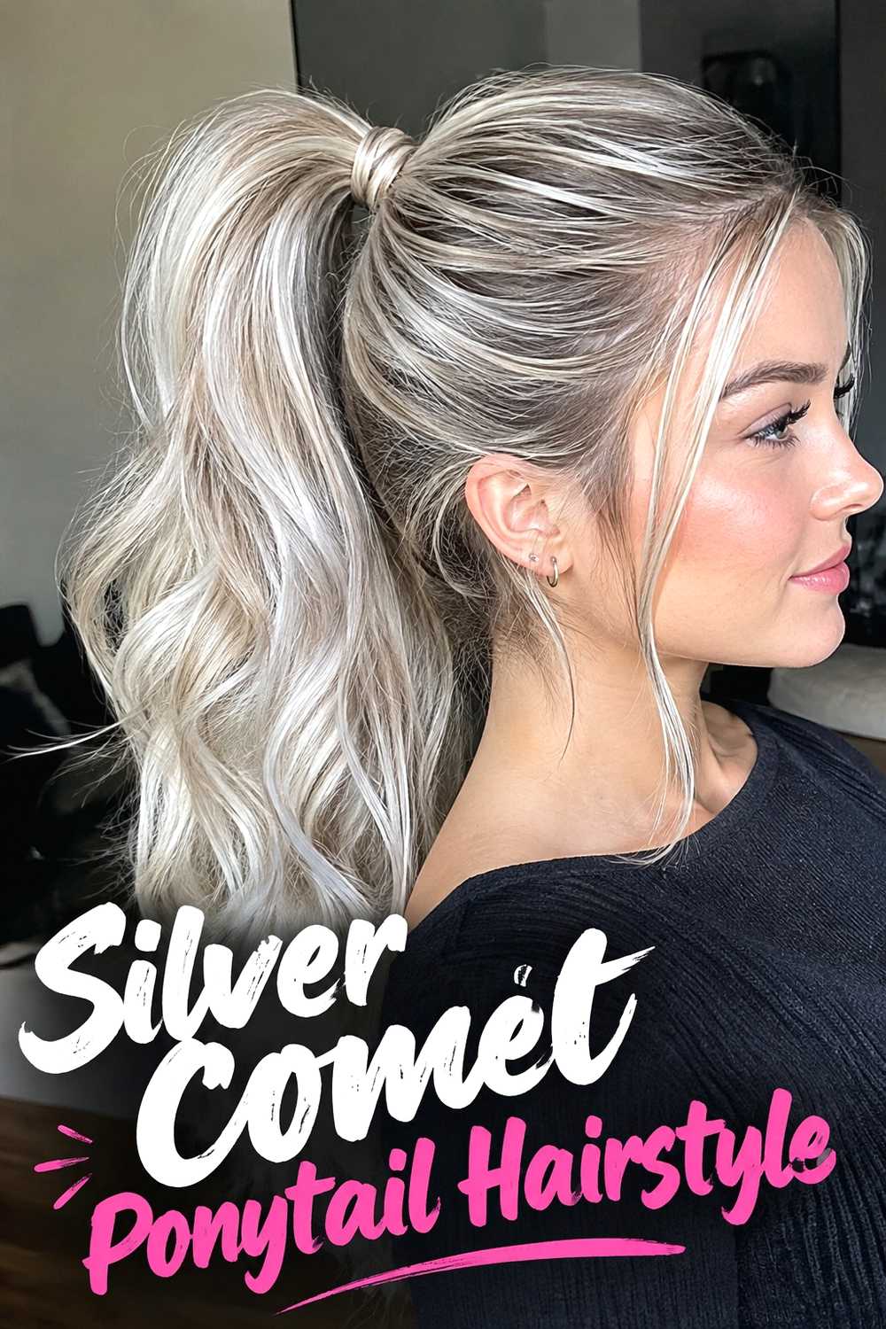 4. Silver Comet Ponytail Hairstyle