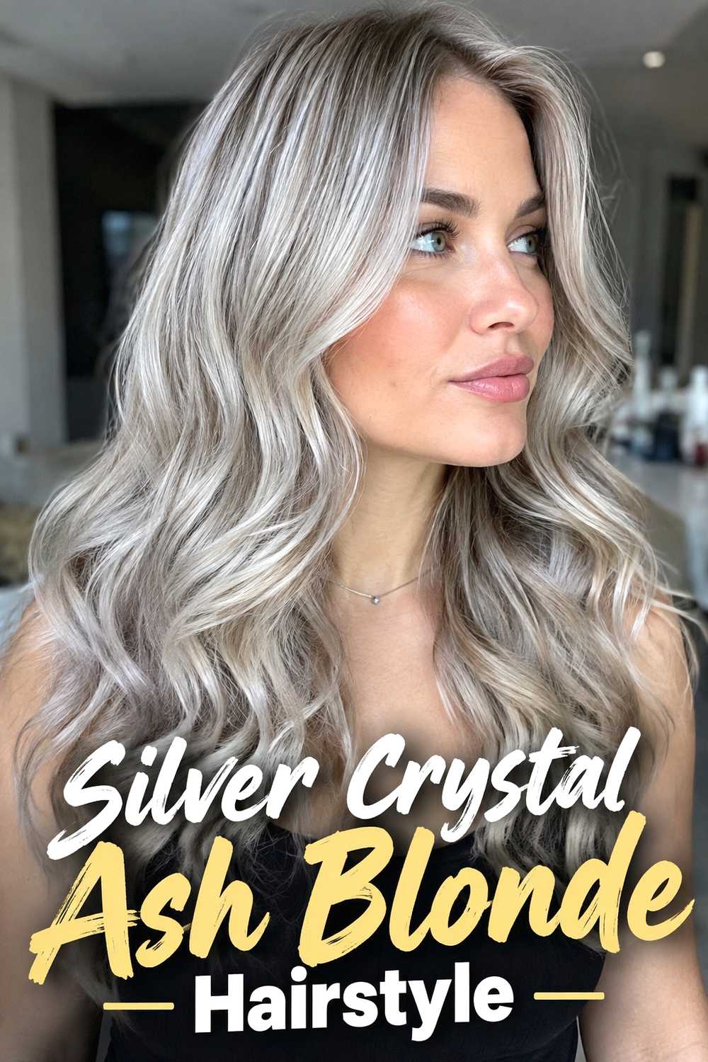5. Silver Crystal Ash Blonde Hairstyle