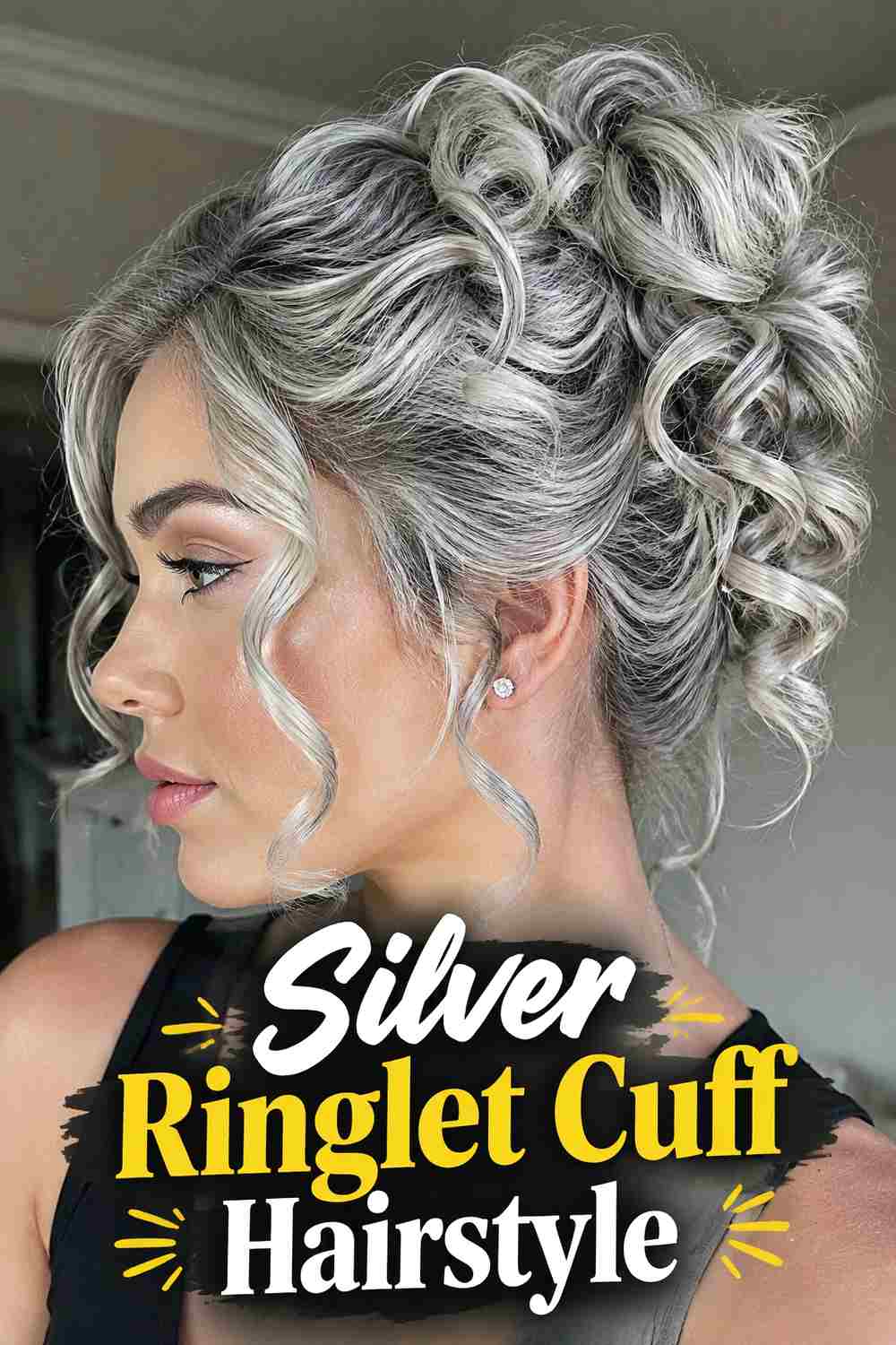 4. Silver Ringlet Cuff Hairstyle