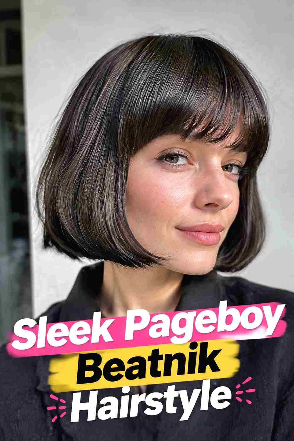 4. Sleek Pageboy Beatnik Hairstyle