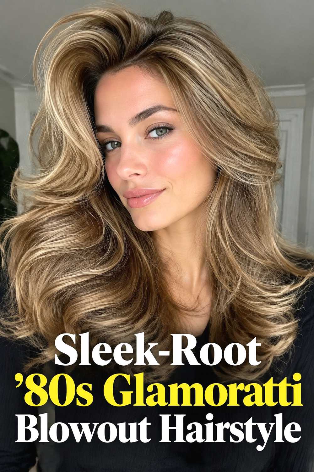 10. Sleek Root 80s Glamoratti Blowout Hairstyle