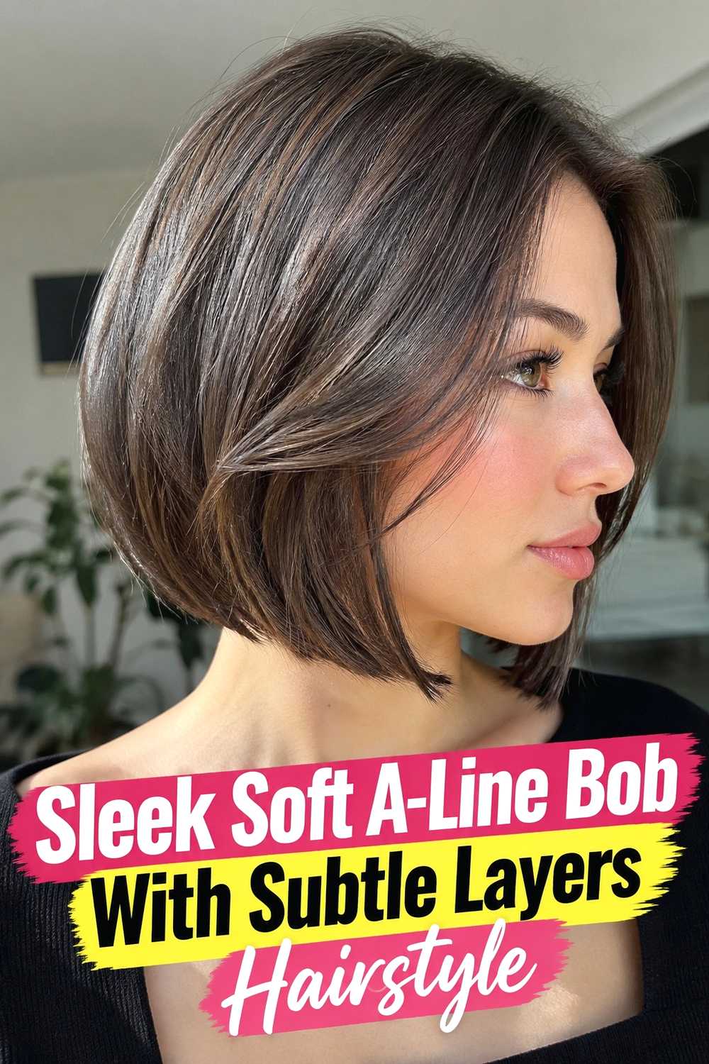 4. Sleek Soft A Line Bob With Subtle Layers Hairstyle