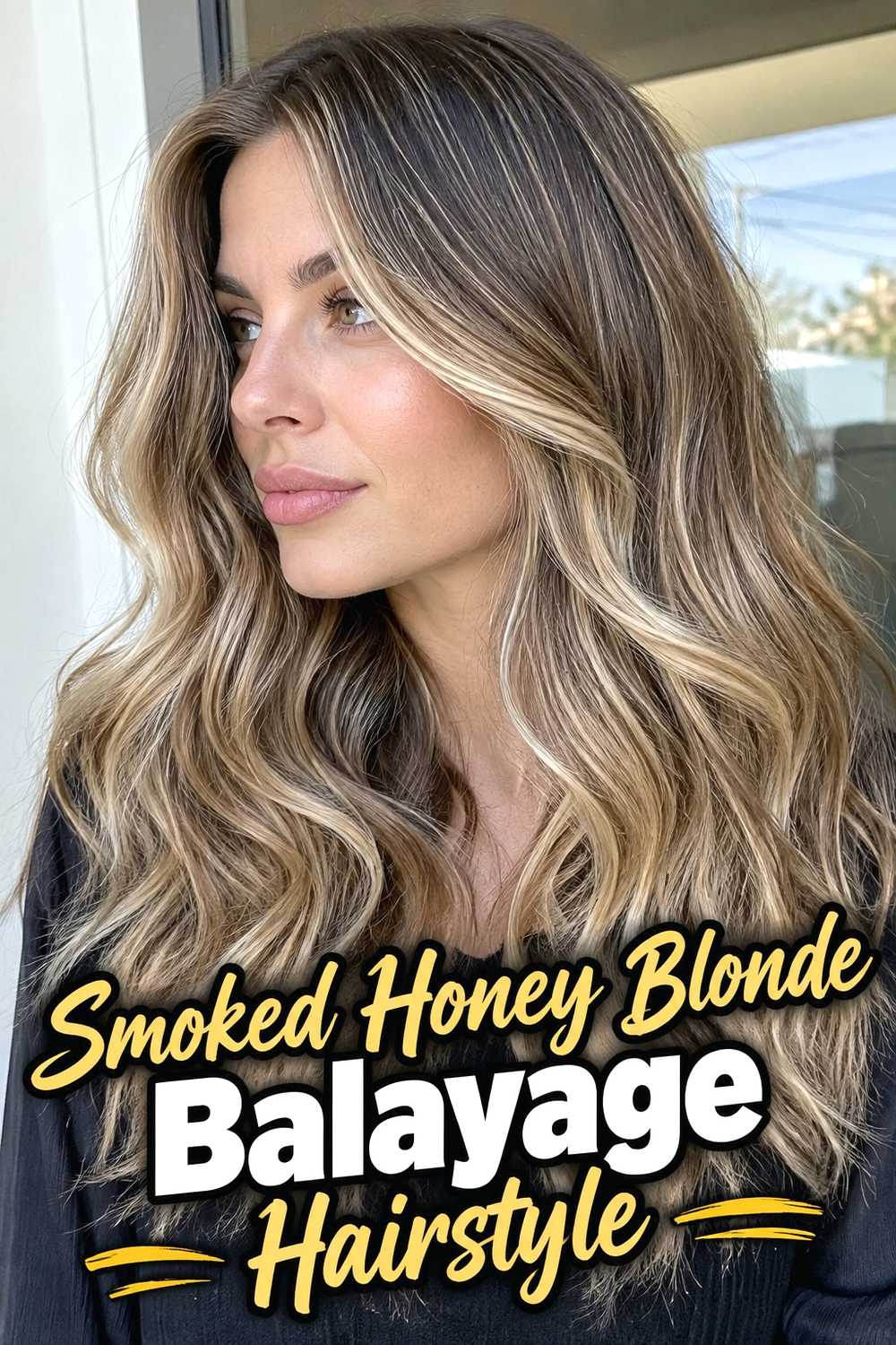 1. Smoked Honey Blonde Balayage Hairstyle