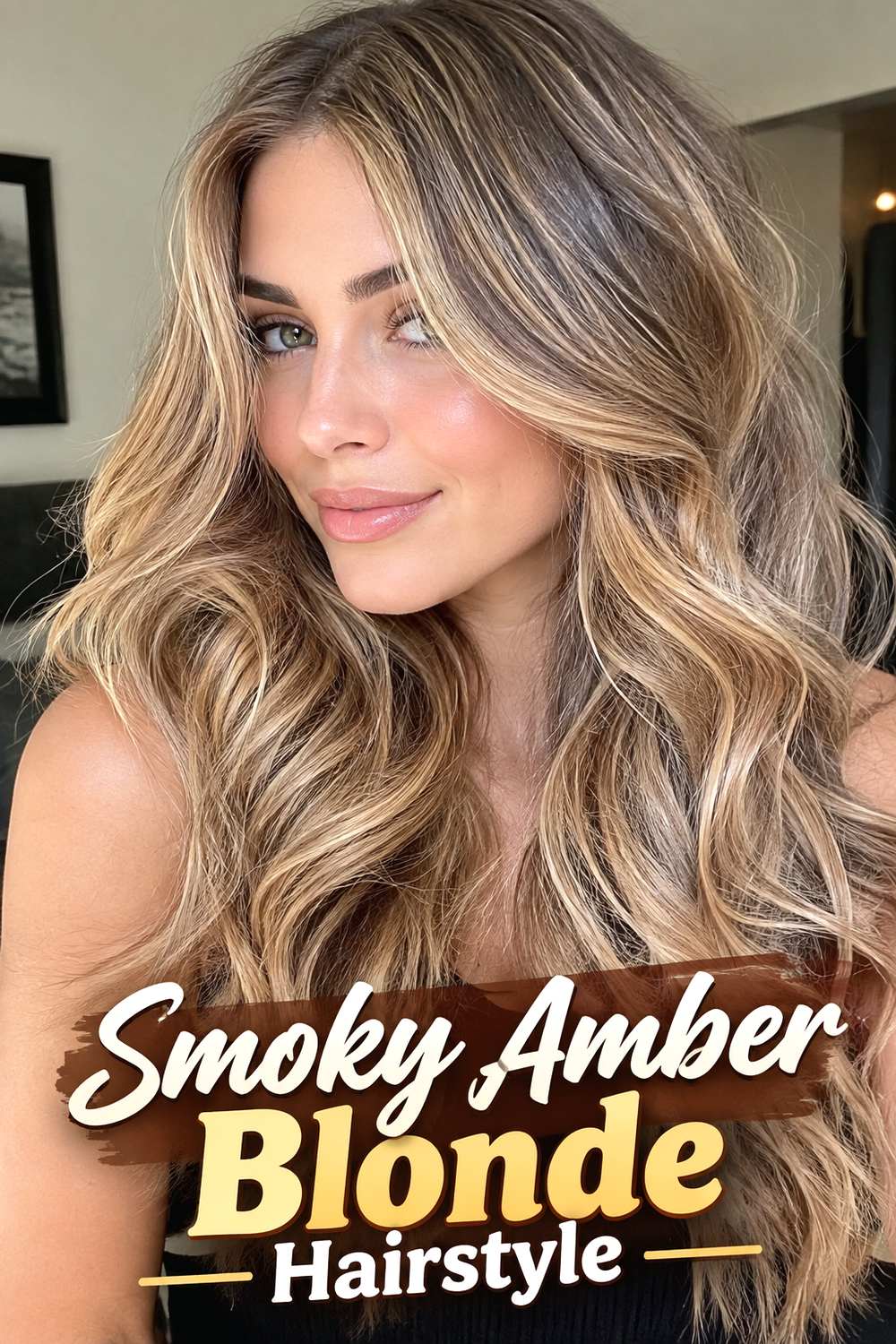 Smoky Amber Blonde Hairstyle