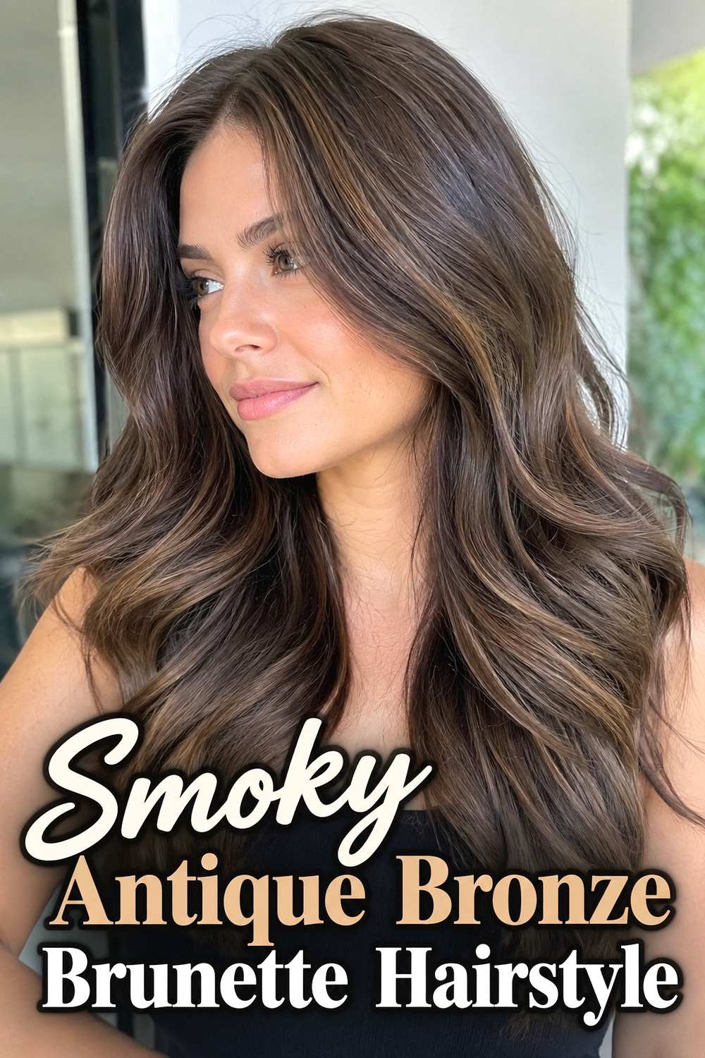 11. Smoky Antique Bronze Brunette Hairstyle