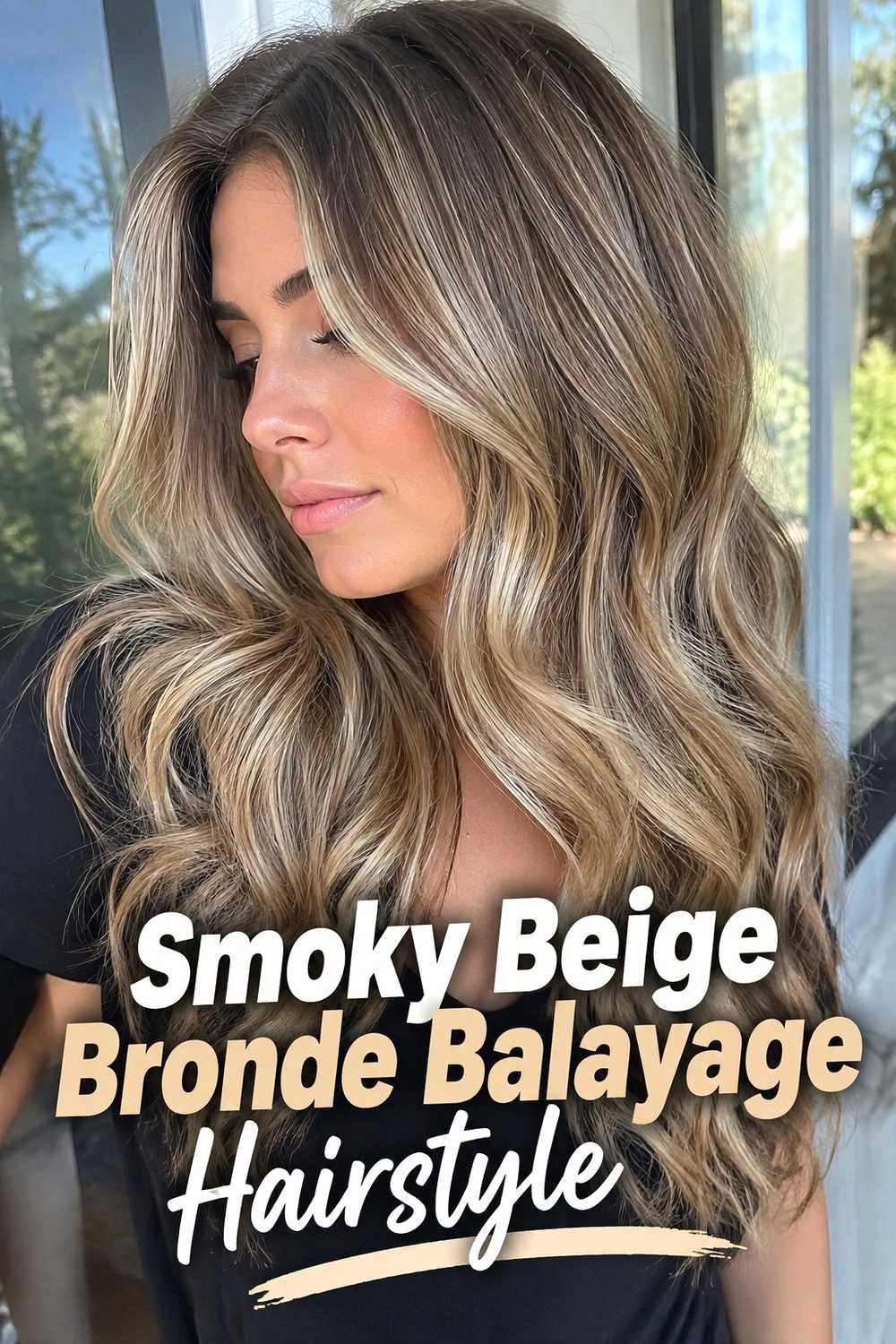 4. Smoky Beige Bronde Balayage Hairstyle