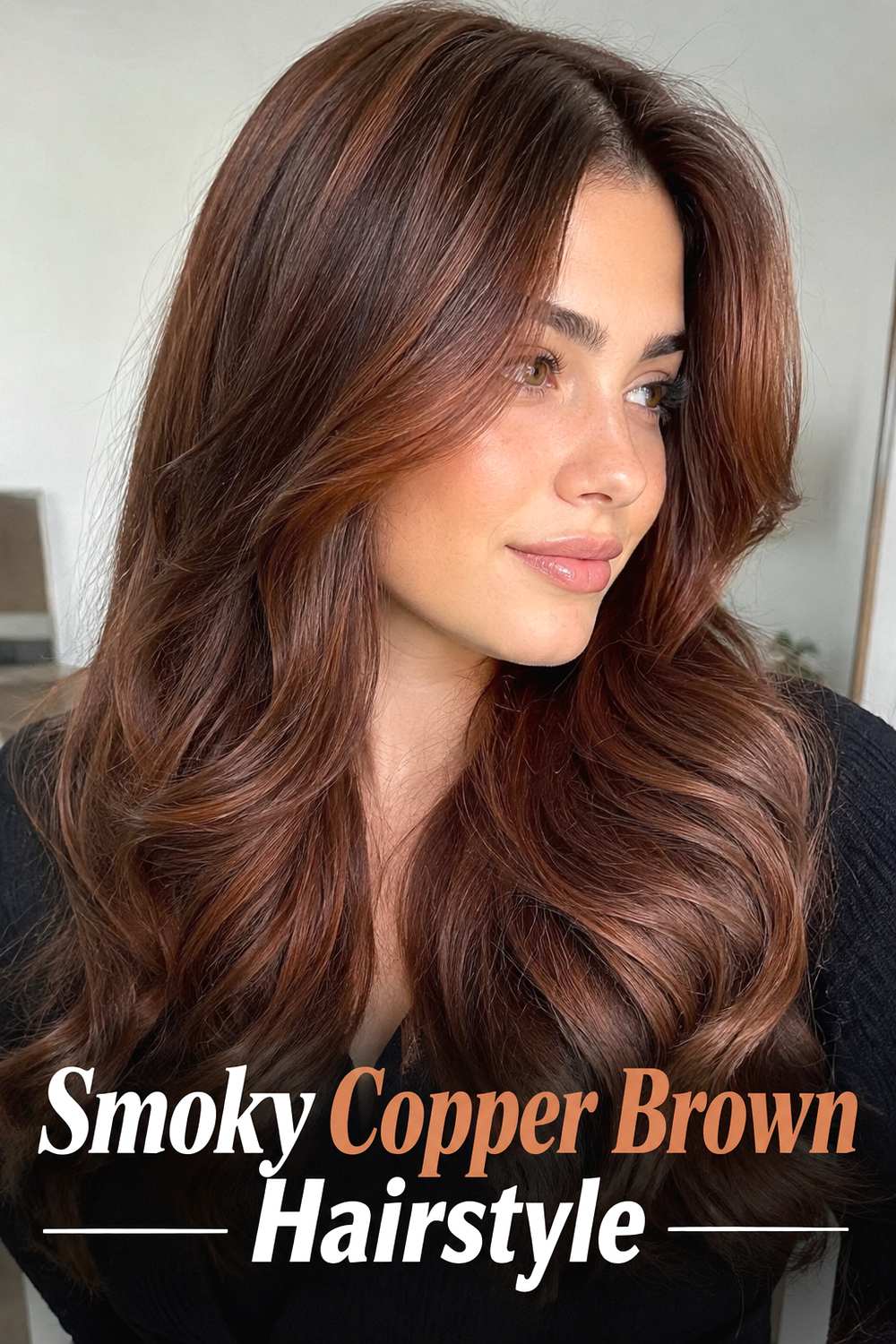 16. Smoky Copper Brown Hairstyle