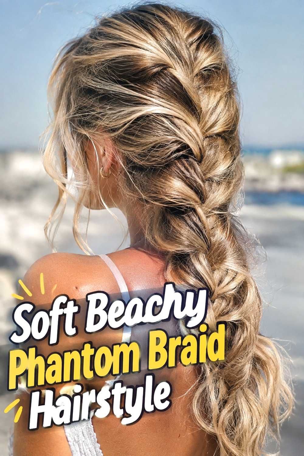2. Soft Beachy Phantom Braid Hairstyle