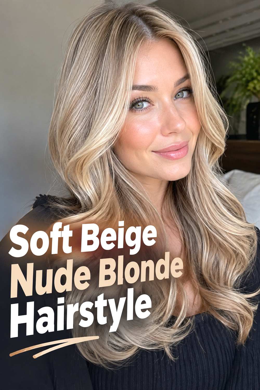 Soft Beige Nude Blonde Hairstyle