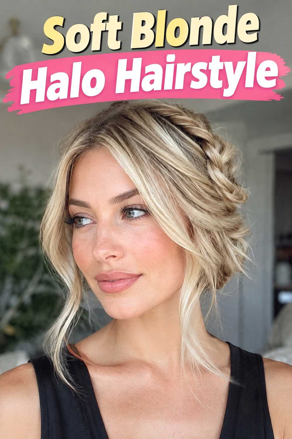 1. Soft Blonde Halo Hairstyle