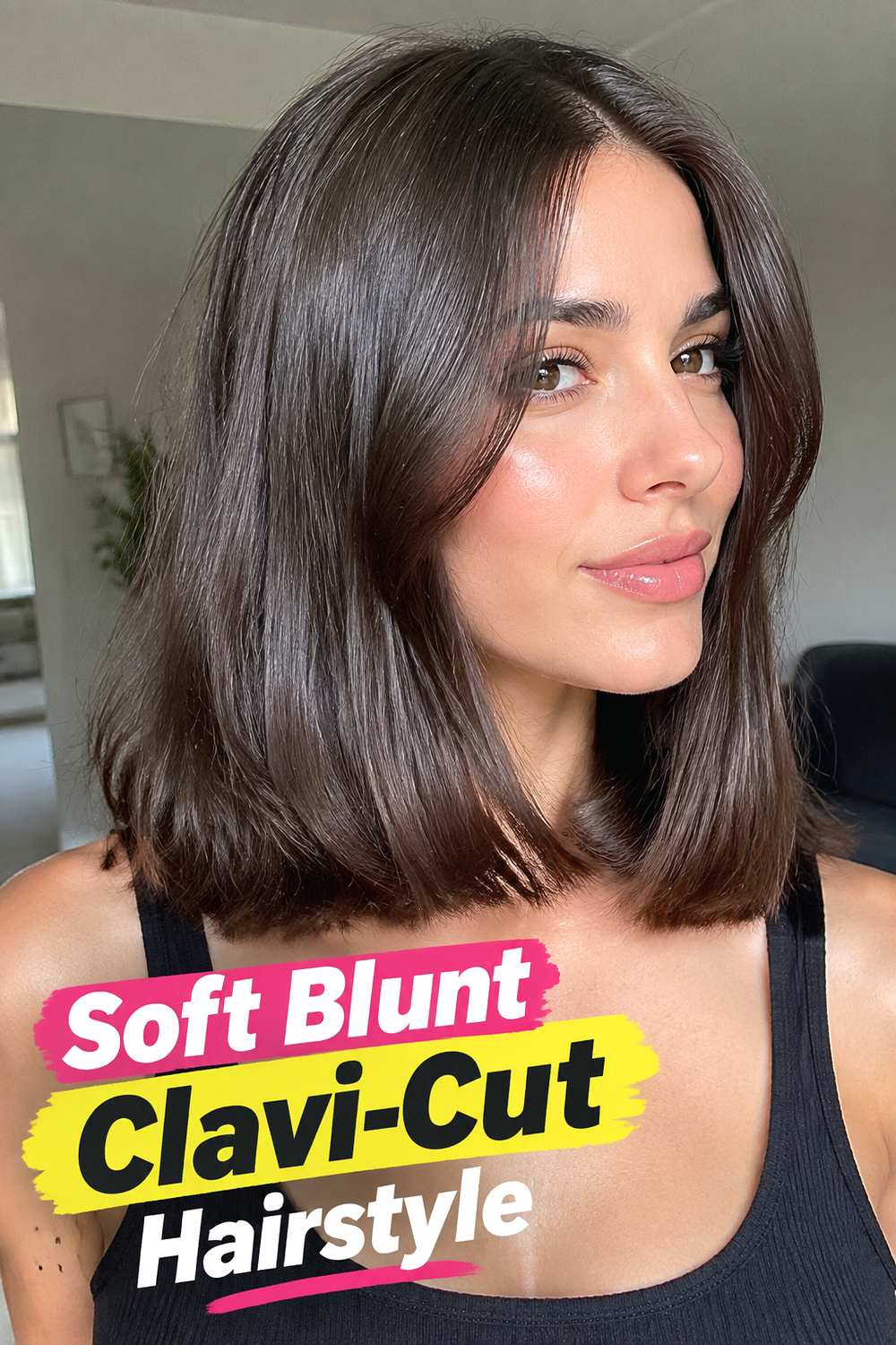 Soft Blunt Clavi-Cut Hairstyle