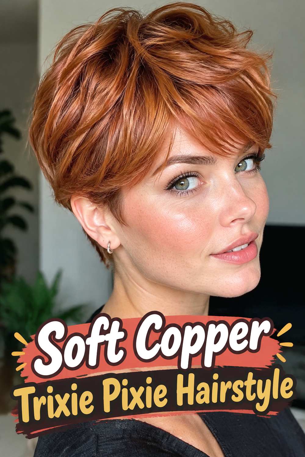 Soft Copper Trixie Pixie Hairstyle