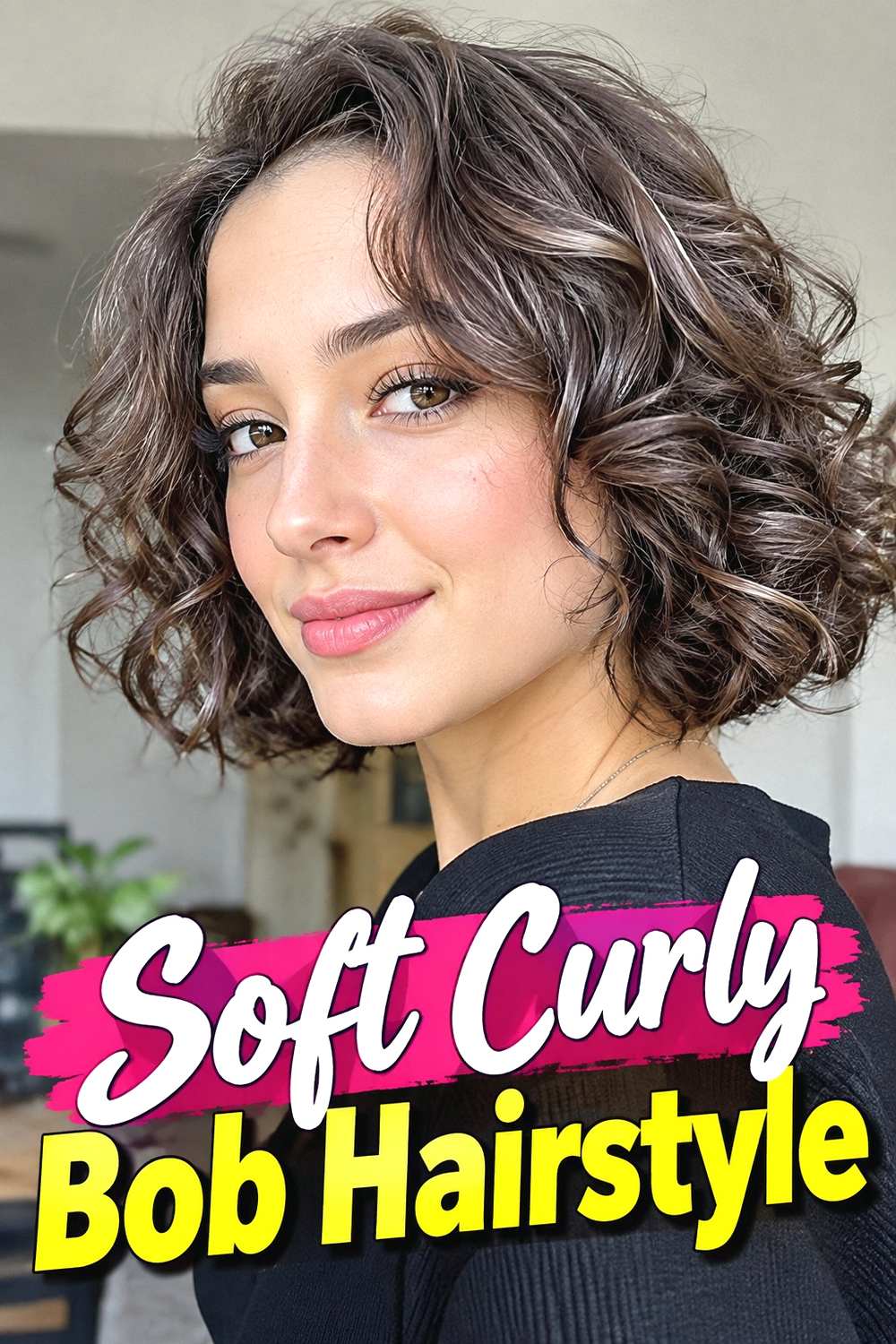 11. Soft Curly Bob Hairstyle