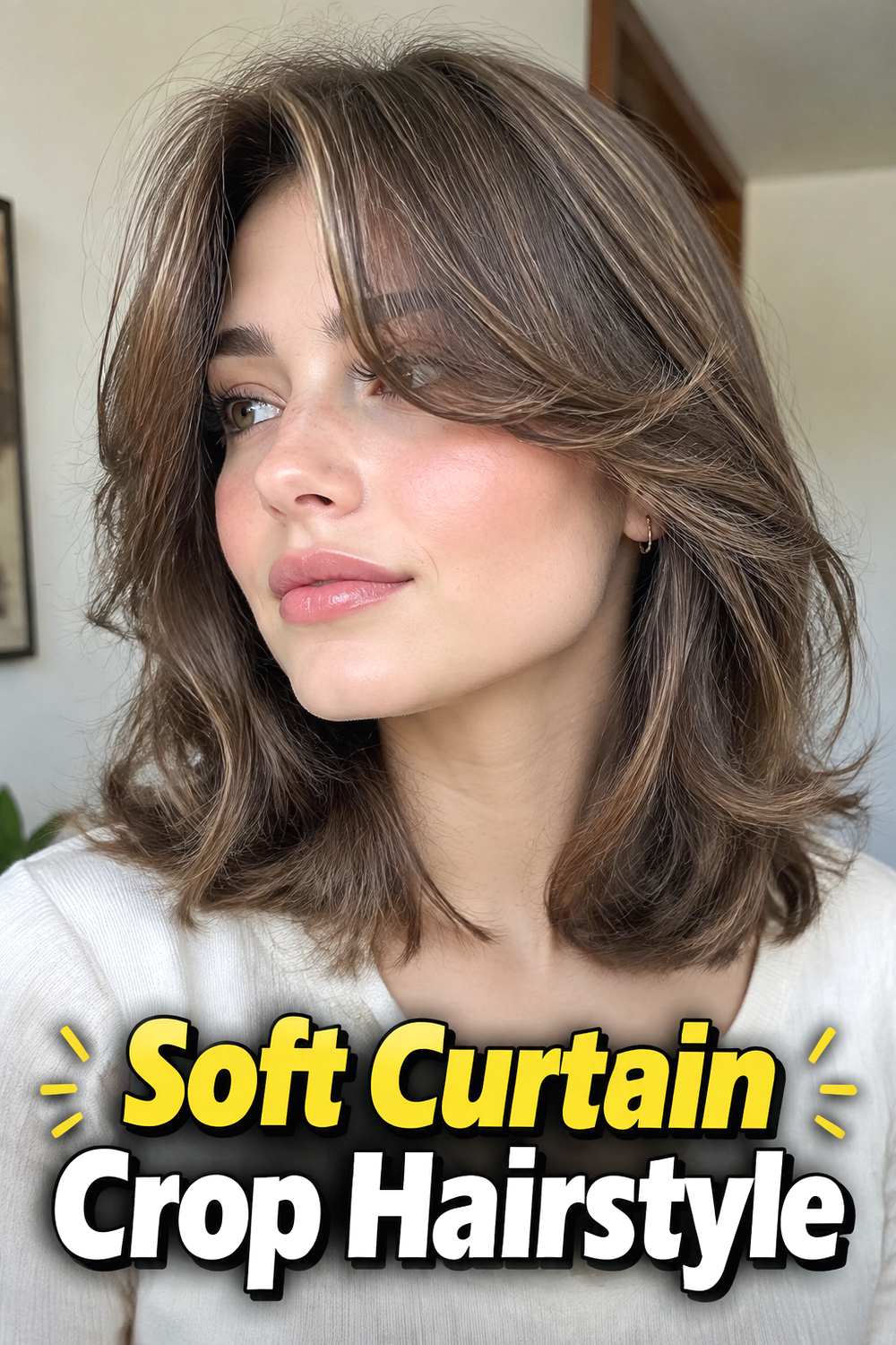 Soft Curtain Crop Hairstyle