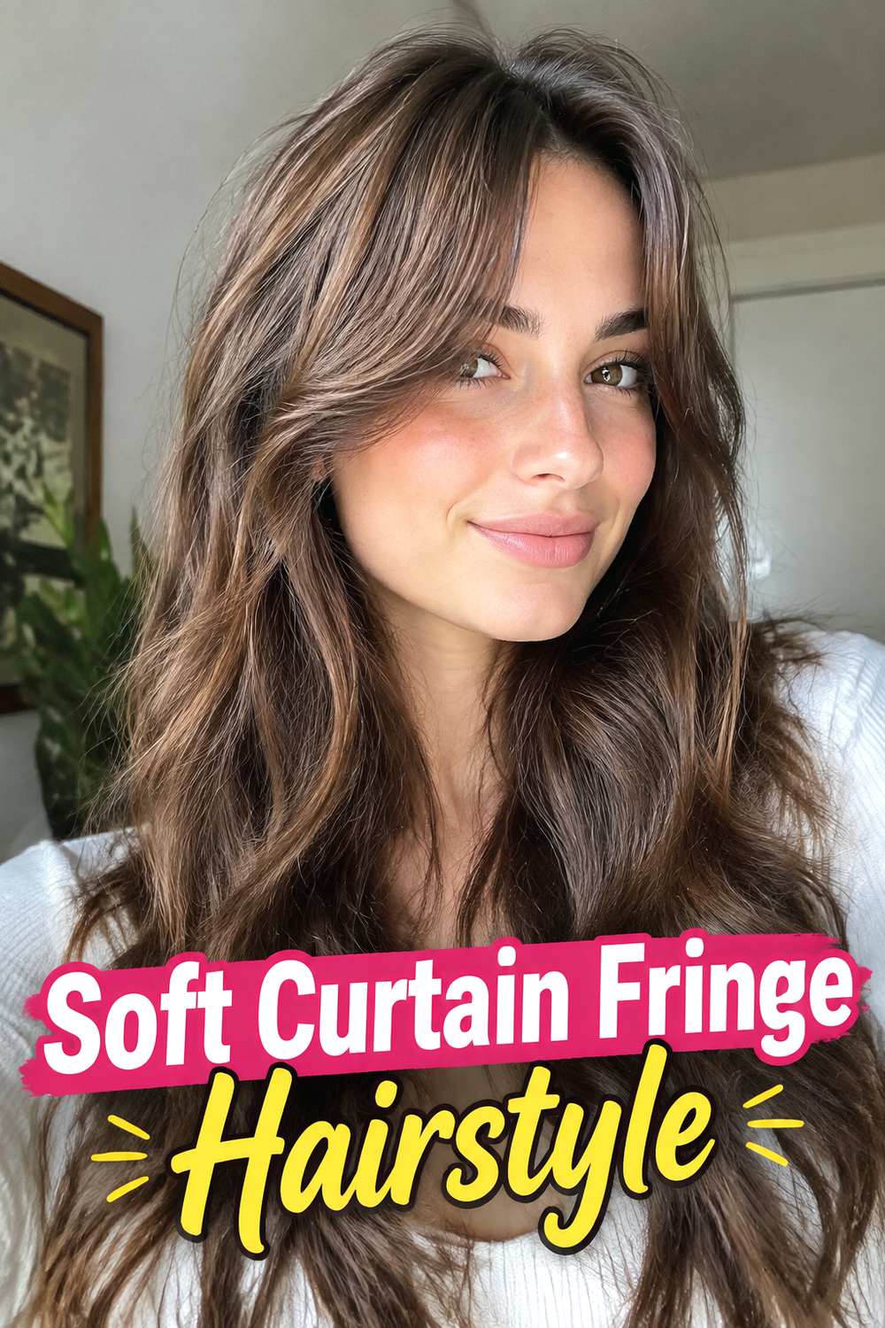 Soft Curtain Fringe Hairstyle