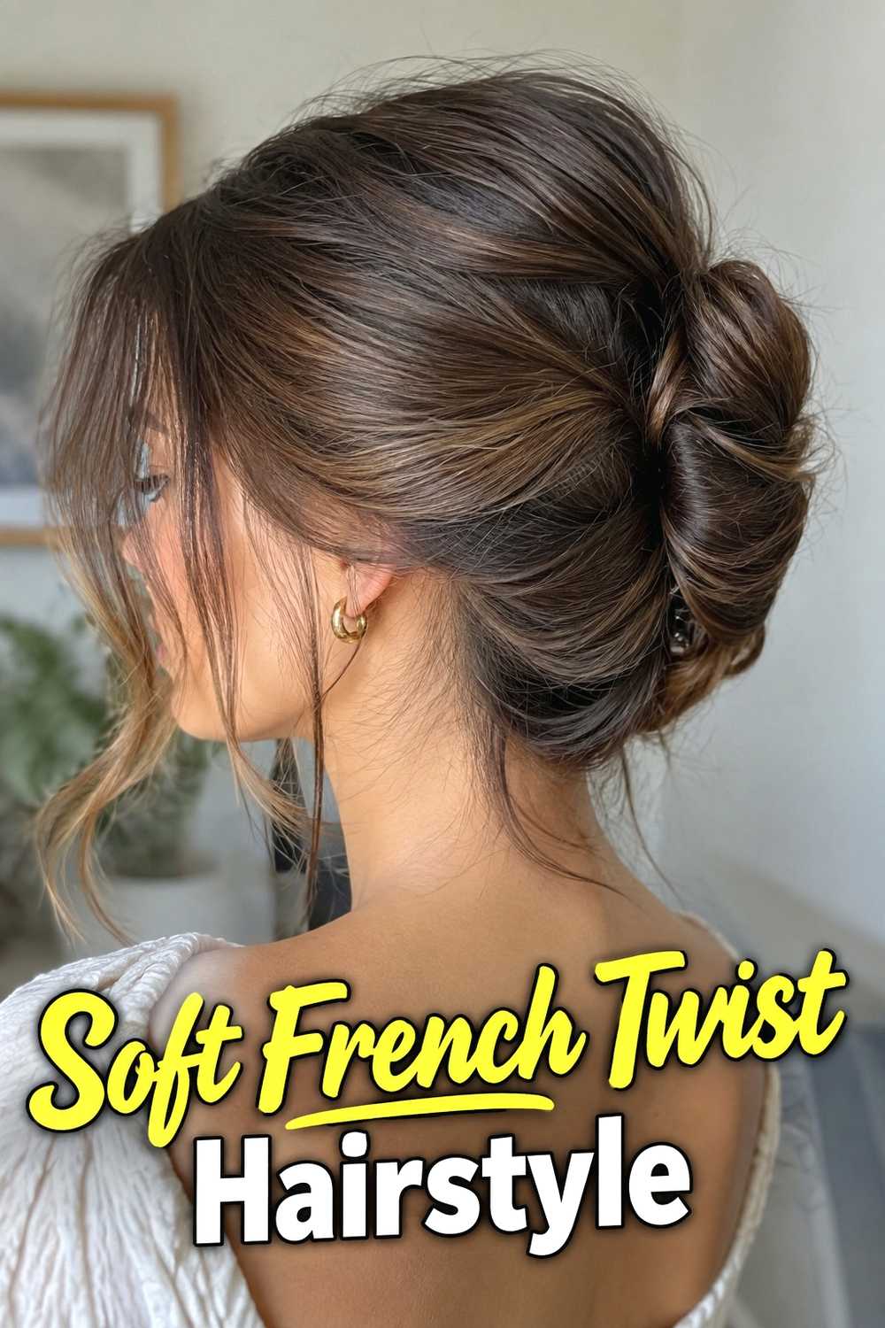 6. Soft French Twist Hairstyle