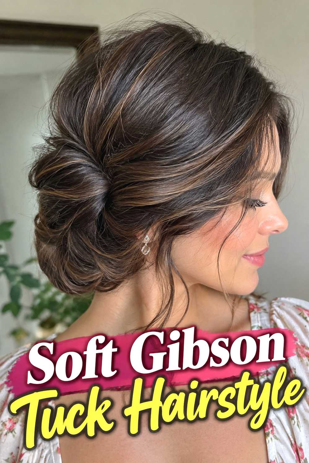5. Soft Gibson Tuck Hairstyle